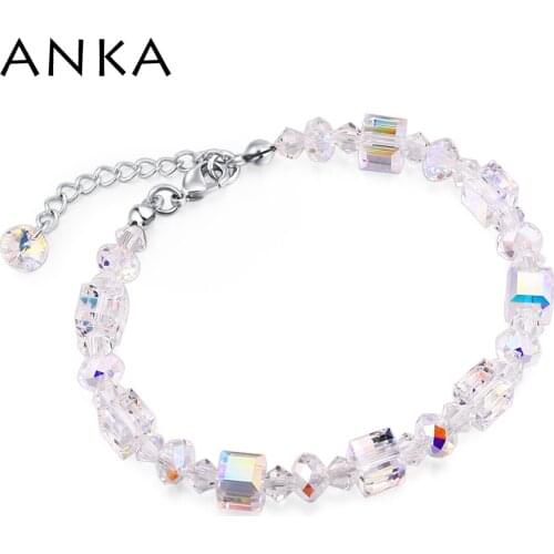 ANKA Crystal Beads Bracelet Crystal Bracelet Beads Charm For Women Chain Bracelet 100% Crystals from Austria #135723