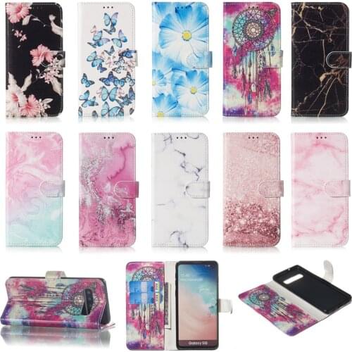 Flip Book Case For Samsung S10 PLUS Case S10e S10 lite PU Leather Stand Wallet Case For Samsung S9 Plus Case Cover Conque