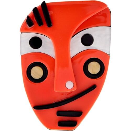 CINDY XIANG Creative Japanese Anime Pins Acrylic Acetate Human Face Brooch Cute Abstract Cartoon Brooches Jewelry Gift Friends