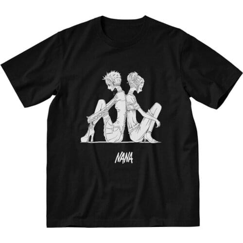 Mens Nana Osaki T-Shirt Streetwear Japanese Harajuku Anime Manga Tshirt Short Sleeve Unique T Shirt Homme Cotton Tee Tops Gift