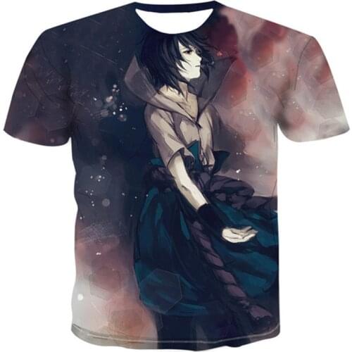 Popular comfortable 3d anime figure anime t-shirt for men Summer breathable Japanese manga men clothing boy kids anime top