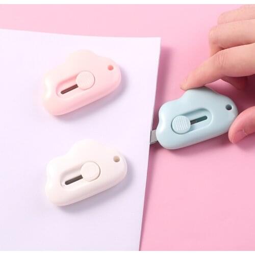 Creative Cute Cloud Mini Retractable Portable Small Student Art Knife Express Unpacking Office Paper Cutting Art Knife