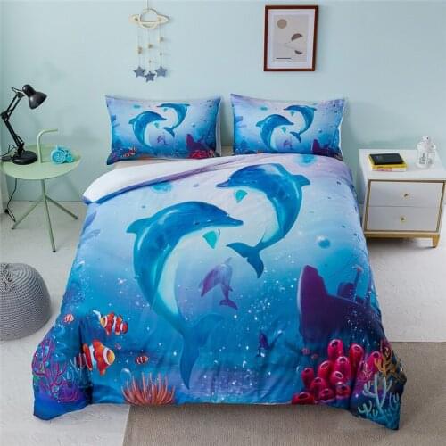 3D dinosaur pattern bedding set Single size boy duvet cover with pillowcases Bedclothes cartoon Bed Linen Childrens Day gift