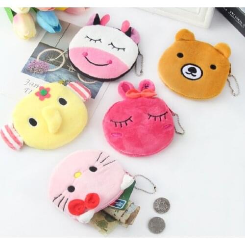 Plush wallet cartoon simulation plush purse student childrens toys gifts childrens purse childrens gifts 2019