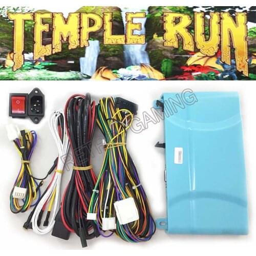 Temple Run game PCB board motherboard with wires cable and power switch socket for arcade Simulated running video game
