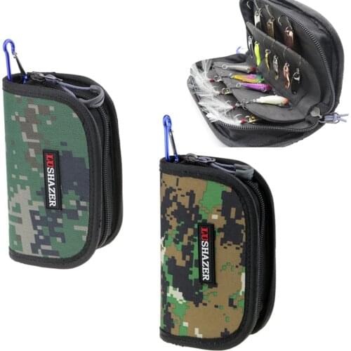 Multi-Purpose Durable Fishing Spoon Lures Tackle Bag Case Spinner Box Waterproof Attach to Vest Backpack Nylon Fabric Spoon Bag