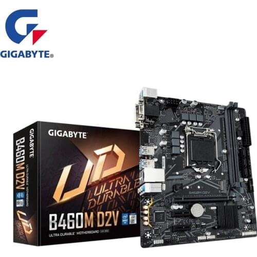 NEW For Gigabyte GA B460M D2V Motherboard LGA 1200 B460 Desktop Mainboard Support i3 i5 i7 10400F 10400 10100F 10700K