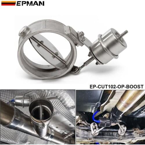 NEW Boost Activated Exhaust Cutout / Dump 102MM Open Style Pressure: about 1 BAR For VW Golf 4 EP-CUT102-OP-BOOST