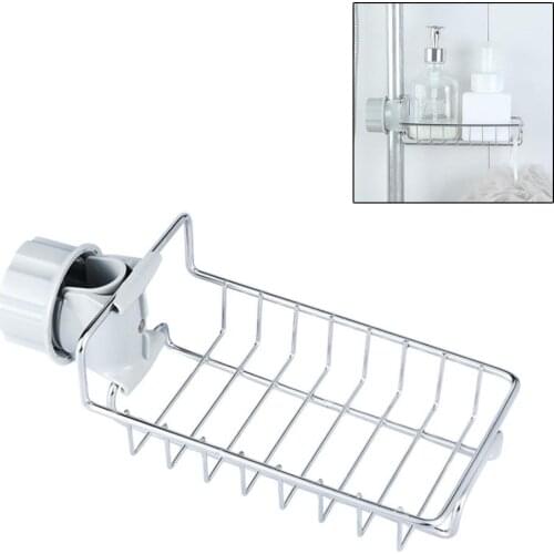Stainless Steel Faucet Hanging Sink Storage Rack for Bathroom Kitchen