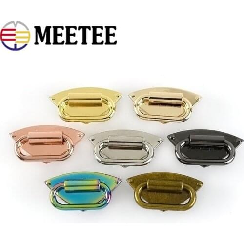 2pcs Meetee 50*26mm Metal O D Ring Bag Buckles Loop Connector Clasp Buckle DIY Handbag Repair Hardware Accessories Leather Craft