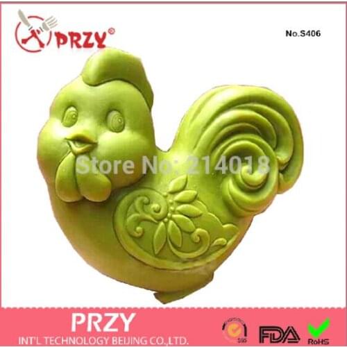 Sell hot Zodiac chicken modelling silicon soap mold Cake decoration mold Handmade soap mold No.S406