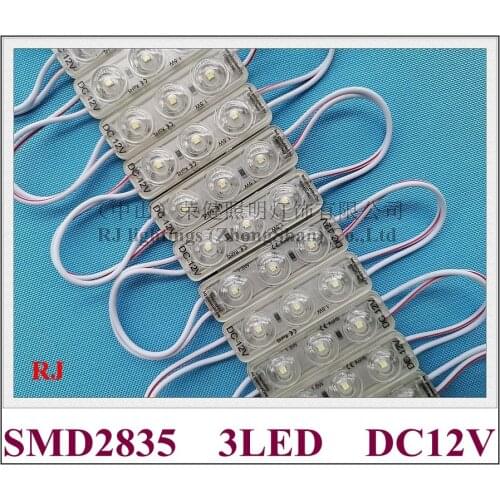LED light module for sign channel letter DC12V 1.4W 180lm SMD 2835 3 led 50mm*15mm*8mm high bright IP65 waterproof 2021 NEW