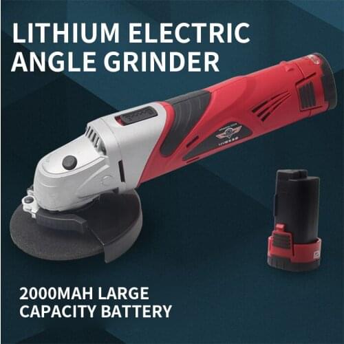 TCH12V Lithium Rechargeable Angle Grinder Machine 12V Angle Grinding Cutting Machine Wireless Grinder Machine Tool 1PC