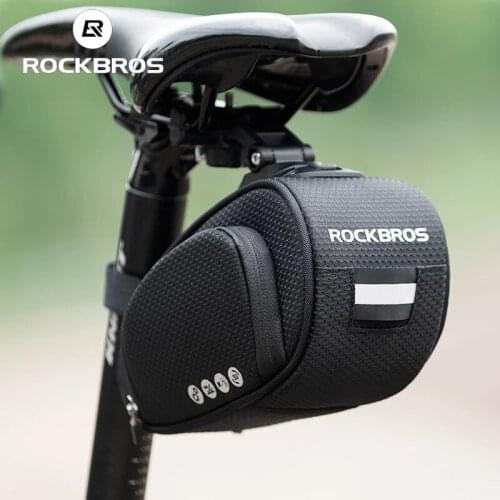 ROCKBROS Rainproof Bicycle Bag Mountain Bike Saddle Bag MTB Accessorie Reflective Shockproof Cycling Rear Seatpost Bag