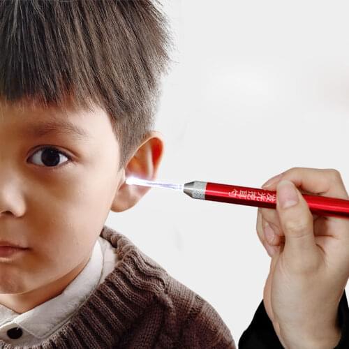 1PC Baby Light Spoon Cleaning Ear Care Ear Wax Cleaner Flashlight Earpick Earwax Remover Luminous Ear Curette Tool Ear Plugs