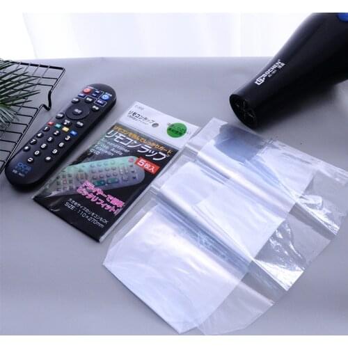 10PCS Waterproof TV Remote Control Cover Heat Shrink Film Protector Cover Air Condition Remote Control Protector Protective Case