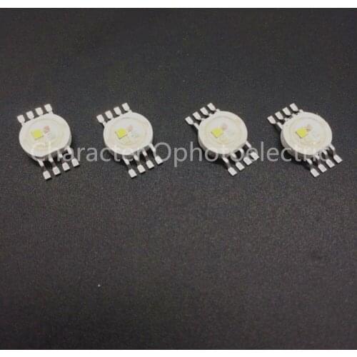 20PCS RGBW (RGB+WW) 4*3W 12W LED Lamp Emitter Diodes For Stage Lighting High Power LED 45mil Epistar LED Chip