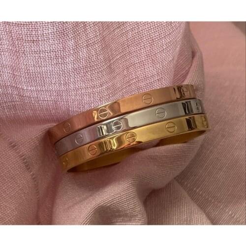 3 Lü Paslanmaz Çelik Geçirmeli Bileklik Seti Kadın Bileklik Gold Silver