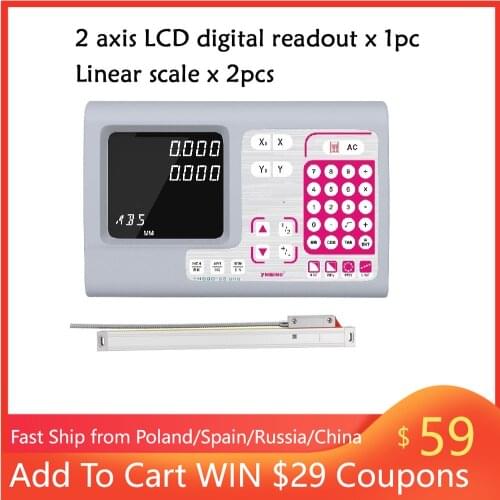 3 Axis LCD digital readout dro and linear scale / linear encoder milling lathe machinery tools