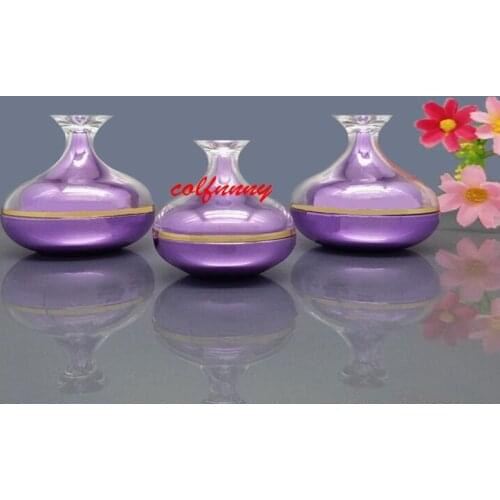 500pcs/lot 5/10/30g Acrylic Cosmetic cream Jars Pot Eyeshadow Makeup Face Cream Container Bottle Fashion Design Capacity F050711