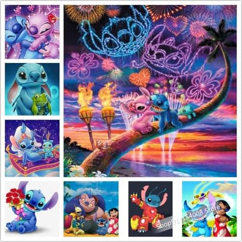 Disney Diamond Painting Cross Stitch Pattern 5D Diamond Embroidery Cartoon Stitch Mosaic Home Decor DIY diamond Art Kit Gift