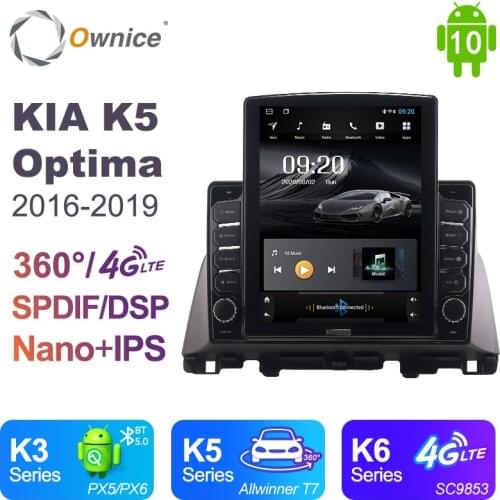 Ownice Android 10.0 Car Radio for Kia Optima K5 2016 - 2019 GPS 2 Din Auto Audio System Stereo Player 4G LTE Tesla Style 360