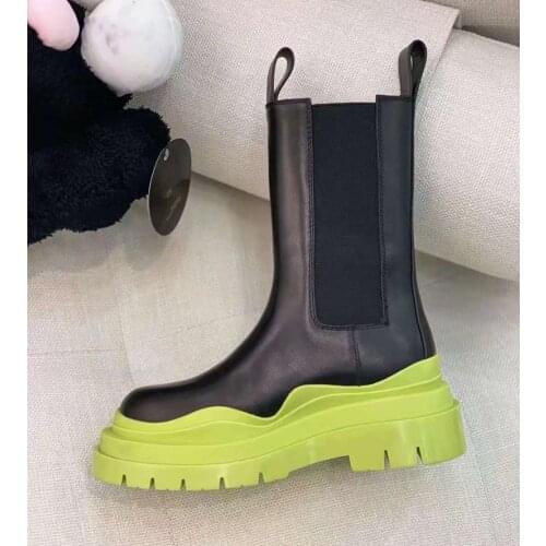 Luxury Brand Designer Boots for Men Platform Ankle Boots Slip on Real Leather Men Boots Fashion Casual Chelsea Fashion Shoes2021