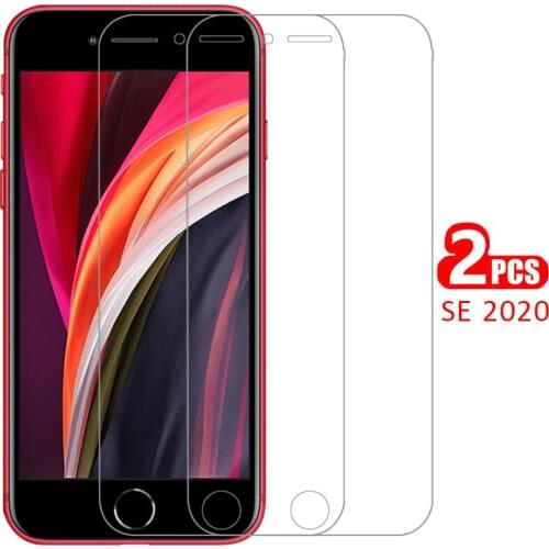 Case for apple iphone se 2020 cover tempered glass screen protector on i phone se2020 se2 s e es 2 es2020 protective coque bag