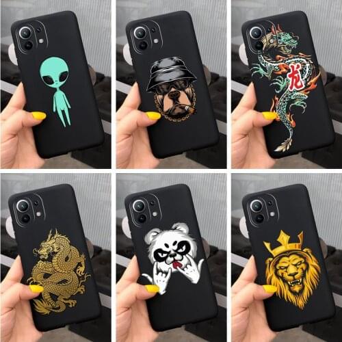 Cute Silicone Case For Xiaomi Mi 11 Lite Case Mi11 Lite Soft Slim Back Cover Fundas For Xiaomi Mi 11 Lite 11lite 5G Phone Bumper
