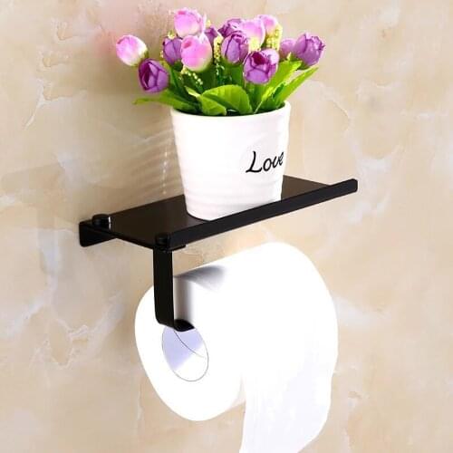 Bathroom Punch-free Toilet Paper Holder Cell Phone Plants Toilet Mobile Phone Debris Rack Platform Bathroom Paper Storage Holder