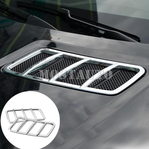 For Benz GLS Class X166 ABS Exterior Front Hood Air Vent Cover Trim 2016-2018 2pcs Car Accessories Interior Car Decor Car Trim