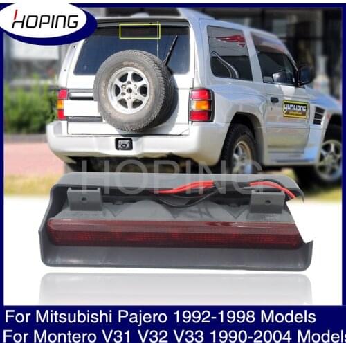 HOPING 1PCS Additional Rear 3rd Brake Light Lamp High Mounted Stop for Mitsubishi Montero Pajero V31 1992-1997