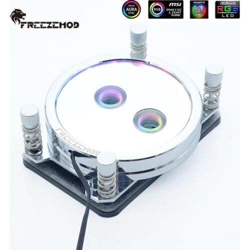 FREEZEMOD PC Water Cooling CPU Water Block For AMD Ryzen AM2/AM4/AM3,2021 Starry Sky RGBGradient Effect,5V 3PIN RGB,PR-XPM-AMD