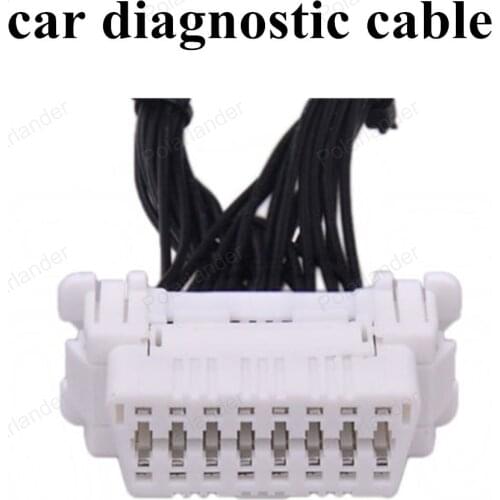 Hot sell 16 pin socket Male to Female Car Scanner Cable OBD2 Extension Diagnostic Tool
