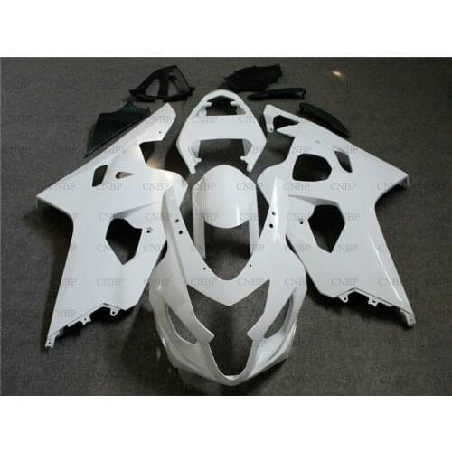 GSX R 750 2004 - 2005 K4 Motorcycle Fairing GSX-R600 05 Fairings GSXR 750 2005 White Plastic Fairings