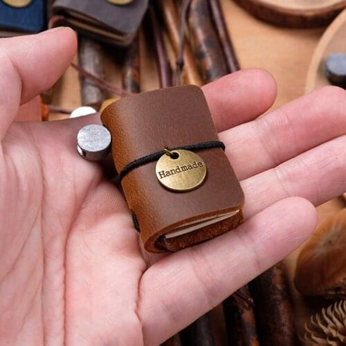 Mini Journals Genuine Leather Handbook Diary Agenda Weekly 2021 Notepads 2022 Planner Writing Paper Students Stationery Office