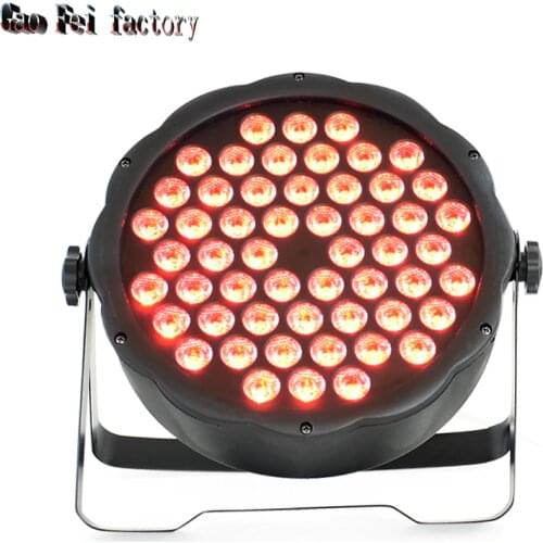 Par Led RGB Mini Stage Lyre Wash Lighting High Quanlity Led Flat Par 54X3W Lamp For Disco Wedding Stage Bar Christmas