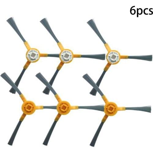 6pcs Side Brushes Kit For IKOHS NETBOT S15 Robot Vacuum Cleaner Parts Accessory Household Sweeper Cleaning Tool Replacement