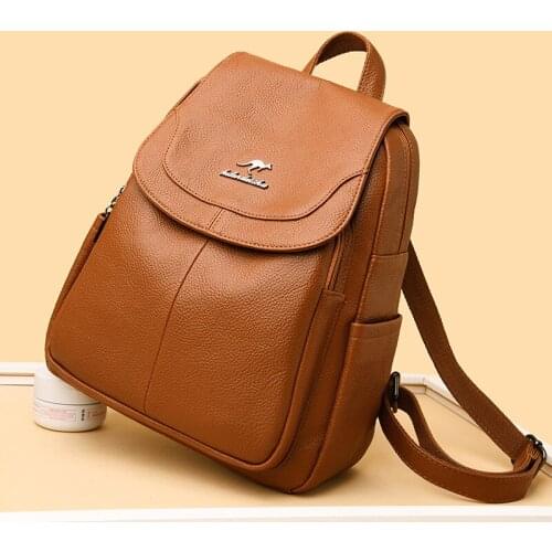 Newhotstacy Bag 05112021 Ladies Litchi pattern backpack fashion backpack travel backpack