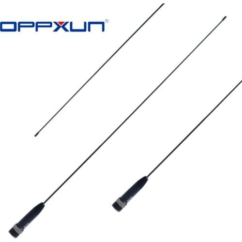 OPPXUN RH-771S Titanium BNC 144/ 430MHz Dual Band Light Flexible Antenna for IC-V85 TK308 IC-V8 IC-V82 Walkie Talkie