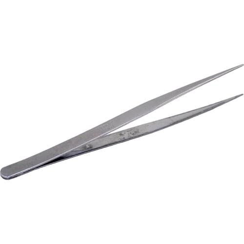 140mm Stainless Steel Tweezer Straight Fine Tip Chemistry Medical Tool Lab Use