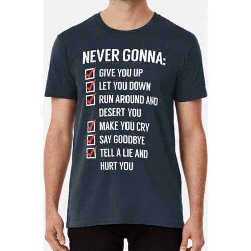 Rick Astley - Never Gonna Give You Up T Shirt Rick Astley Never Gonna Give You Up Meme Internet Song