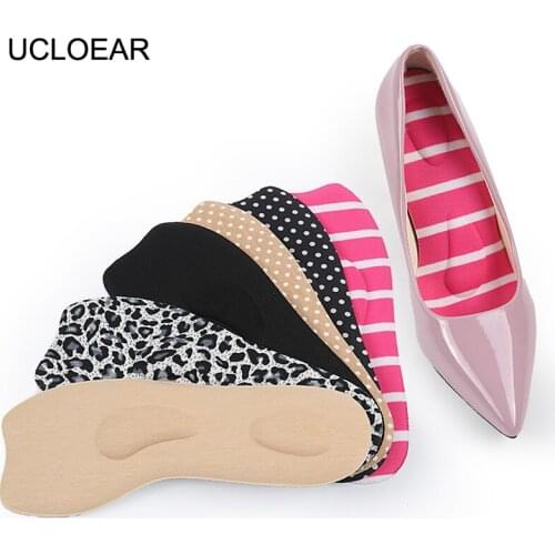 UCLOEAR Women High Heels Sponge Insoles For Heel Pain Shoe Insoles Sweat Absorbant Breathable Cushions Pad Feet Care Soft Insole