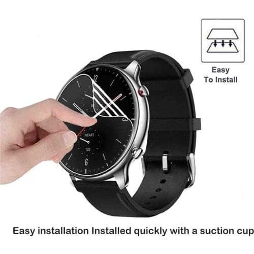 Ultra-thin Transparent 3pc Hydrogel Film For Huami Amazfit GTR 2 Sport Smart Watch Clear Protective Film Cover For Amazfit GTR 2