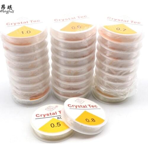 0.4-1.0MM Transparent Stretchy Elastic Rope String Line Crystal Cord Beading Beads For Jewelry Making DIY Bracelet Necklace