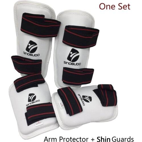 High Quality Taekwondo Equipment WTF ITF Protector Foream SINOBUDO Arm Guard Legging Geer Kicking Boxing Judo Karate Equipments