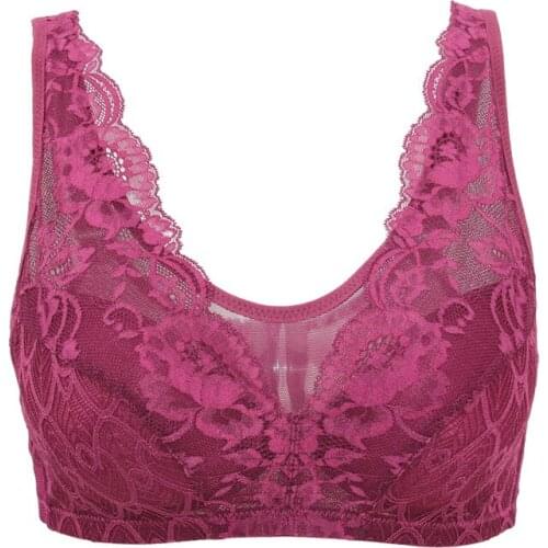 X9021 Lady Bras Adult Plus Size Lace Bra Bras for Women Lace Bra with Underwire Fox Gathered Finetoo Brasieres Para Mujer