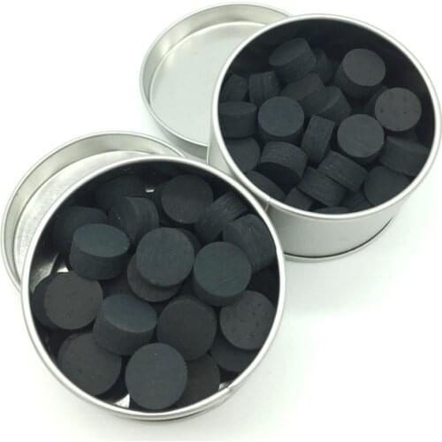 Xmlivet SPORTS 13mm/14mm Pool Cue tips 50pcs pack Billiards sticks 6layers black Caom tips Billiards accessories