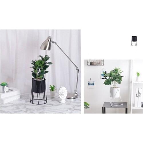 1PC Iron Metal Pastoral Flower Stand Water Planting Vase Europe Style Succulent Flowerpot Iron Flower Stand Flower Vase JL 201