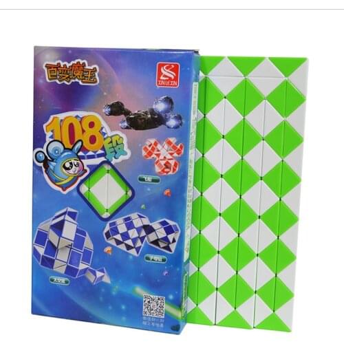 108 Magic Snake Ruler Puzzle 108 Sections Speed Antistress Cube Twist Snake Folding Educational Toy kids child Magic Ruler Cube